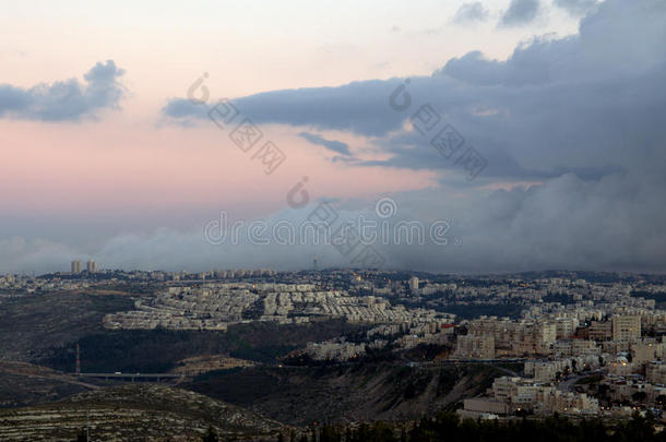 云雾以色列耶路撒冷自然