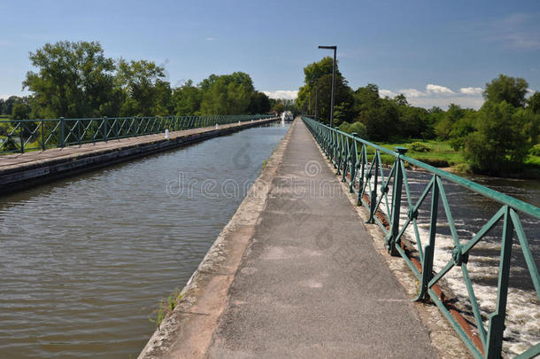 迪戈因运河桥和Voies椎循环方式。