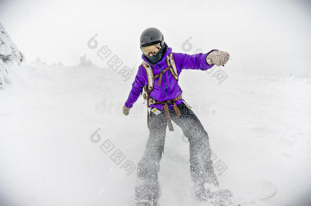 雪崩暴风雪英国的加拿大寒冷的