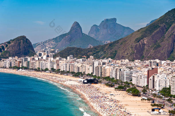 巴西里约热内卢的<strong>科帕卡巴纳</strong>海滩