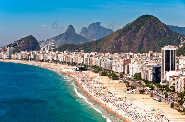 巴西里约热内卢的<strong>科帕卡巴纳</strong>海滩