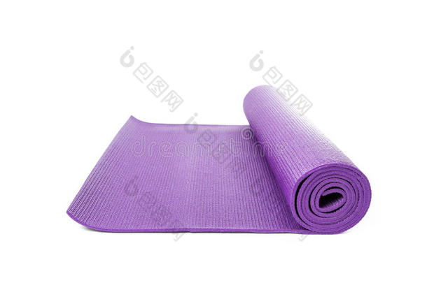 关闭紫色瑜伽垫，以进行运动隔离