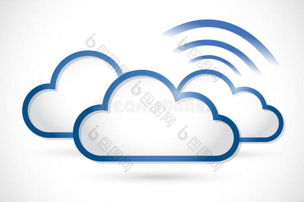 云和<strong>wifi</strong>信号符号插图