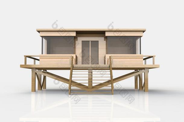 三维简易房屋模型