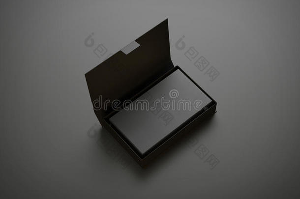 盒子里有黑色名片