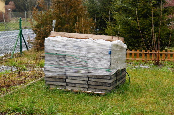 草堆叠的堆叠石瓷砖