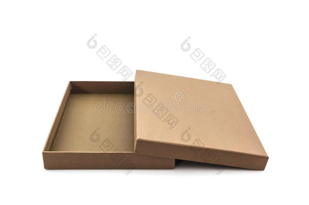 棕色的纸盒。