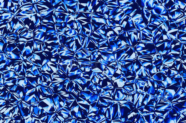 浮雕蓝色玻璃水晶背景