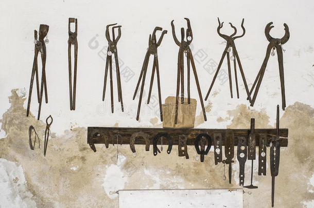 古董夫妇农民工具仪器