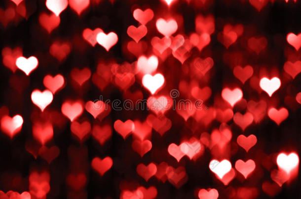抽象的黑暗情人节背景与红色的心