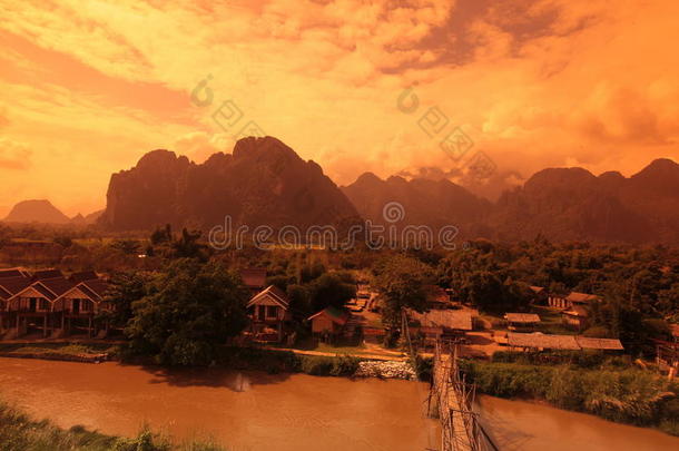 亚洲东南亚LaosVangViengLuangPrabang