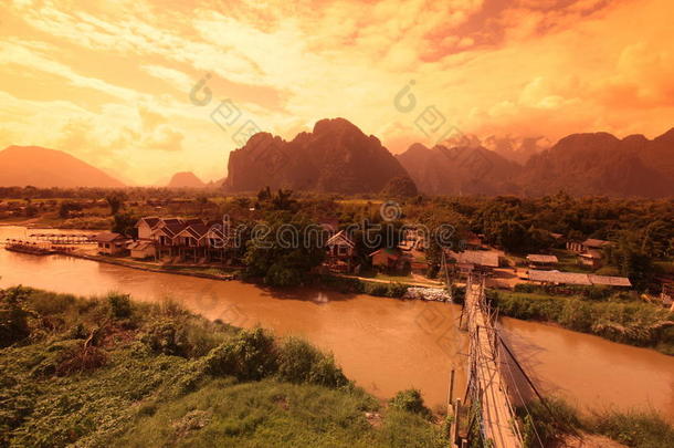 亚洲<strong>东南亚</strong>LaosVangViengLuangPrabang