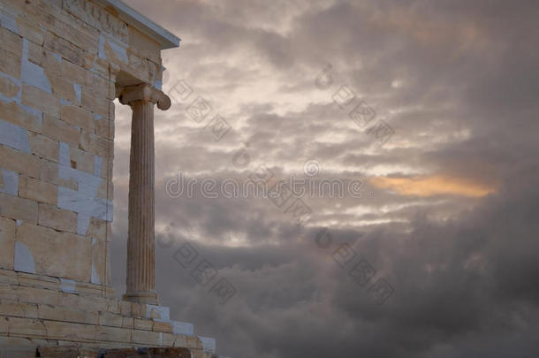雅典卫城希腊雅典娜耐克古庙