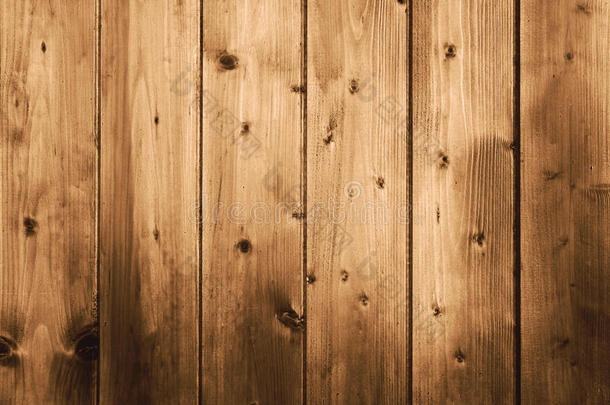 木质背景。木质板褐色粗糙纹理