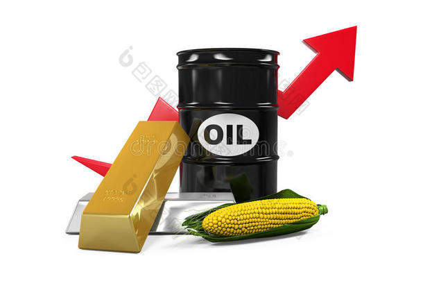 商品-石油、玉米、<strong>黄金</strong>和<strong>白银</strong>
