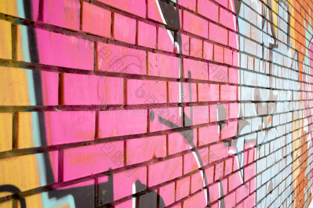 粉红色砖墙