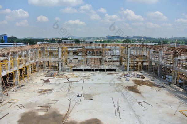 马来西亚正在进行的建筑工地