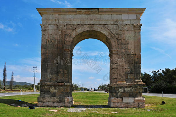 贝拉拱门（arc de bera），一座古罗马凯旋门，位于北卡罗来纳州罗达德贝拉
