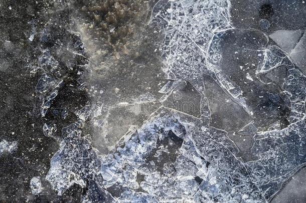 冰的光滑表面