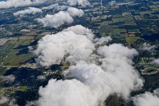 在空中