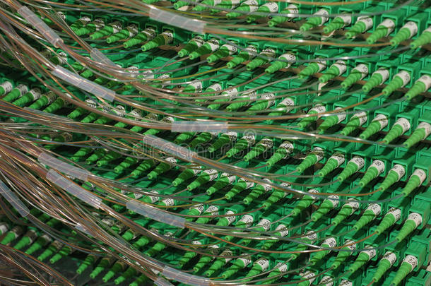 连接家庭和<strong>宽带</strong>的配电面板中的<strong>光纤</strong>连接器