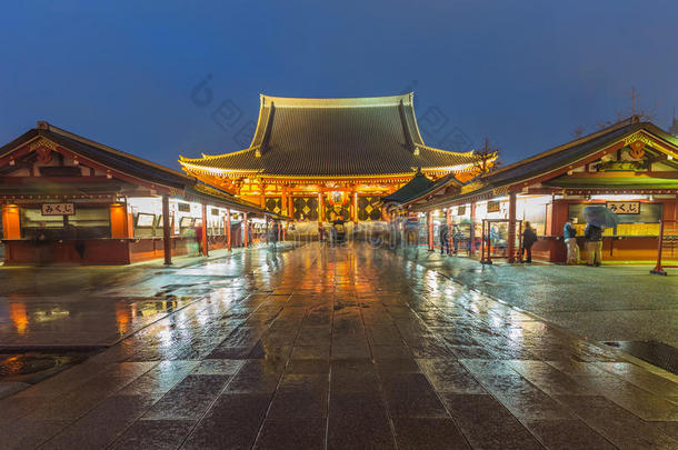 东京-日本浅草寺，神社