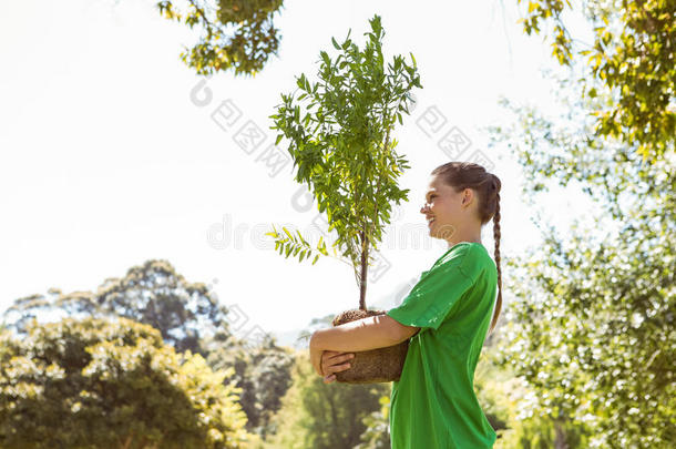 环保活动家即将植树