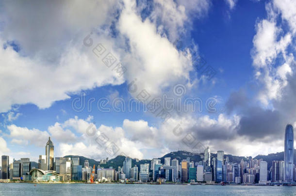 维多利亚港香港景观
