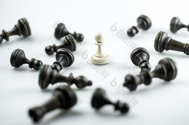 国际象棋人物，商业理念<strong>战略</strong>，领导，团队和成功