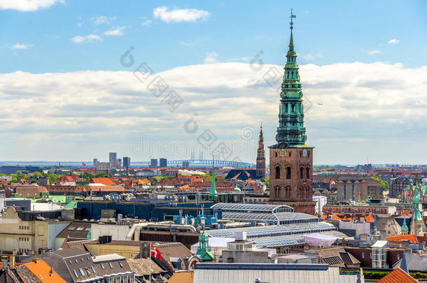 从圆塔俯瞰哥本哈根