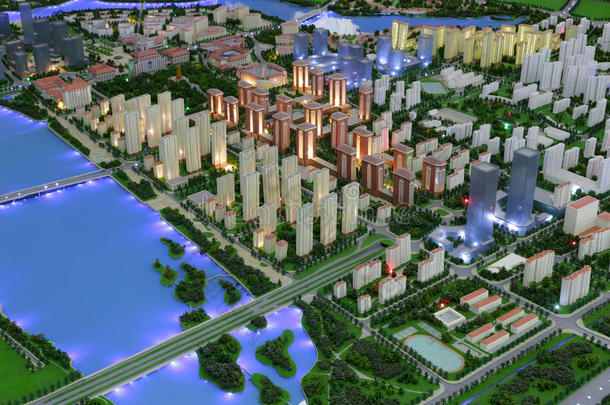 中国阿莫伊市集美镇的未来景观