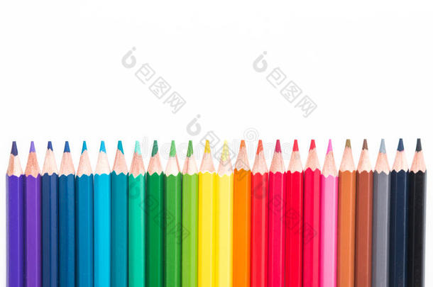 彩色铅笔和木屑