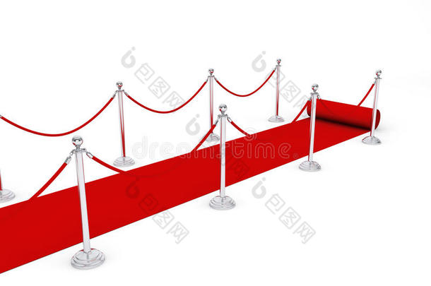 红地毯和障碍绳