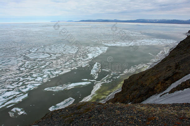 <strong>北冰洋</strong>楚科特卡海岸附近的冰。
