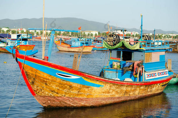 越南<strong>芽庄</strong>码头的渔船