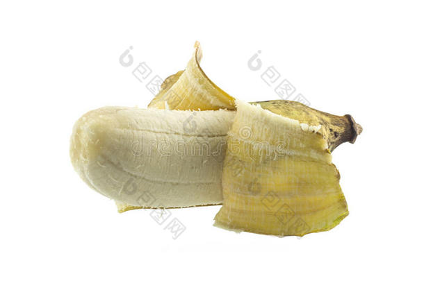 栽培香蕉-热带水果开放果皮白色
