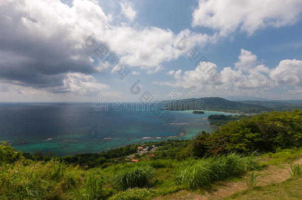 牙买加北部海岸的加勒比海滩