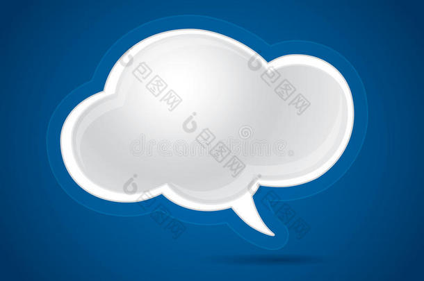 云对话框气泡，网页设计元素