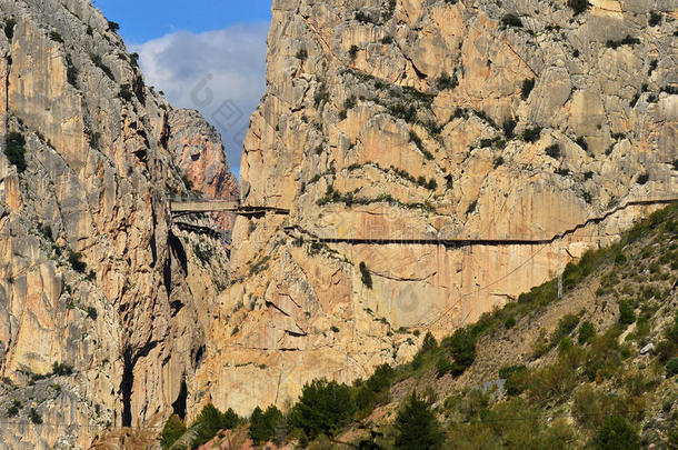 西班牙马拉加省乔罗峡谷皇家小径（el caminito del rey）