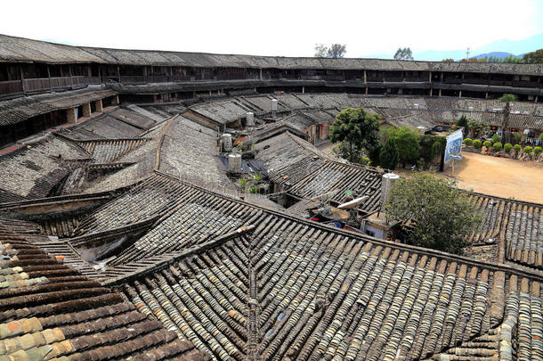 客家围屋在罗平，广登，中国