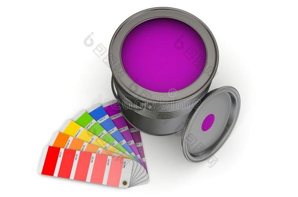 彩色<strong>取样</strong>器和油漆罐