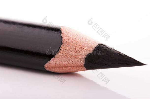 白色背景上的黑色<strong>铅笔</strong>