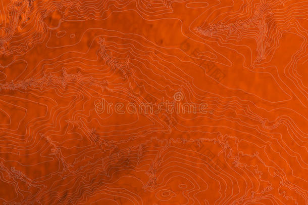 橙色抽象地形图