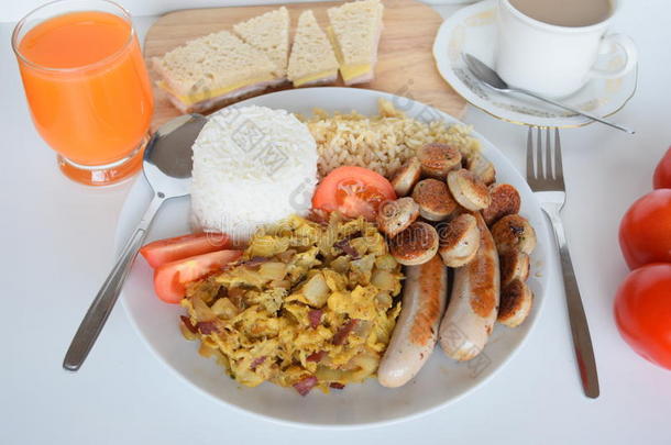 早餐，简单早餐，亚洲早餐，菲律宾早餐，传统菲律宾早餐