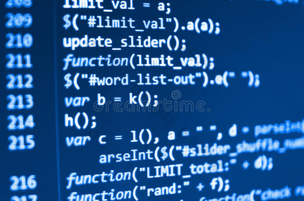 编码编程<strong>源代码</strong>屏幕。
