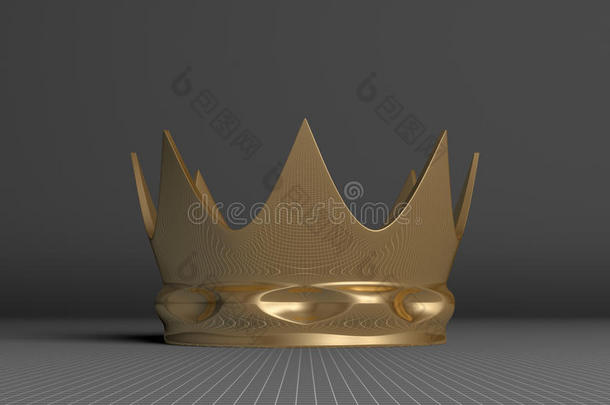 灰色的金色皇冠