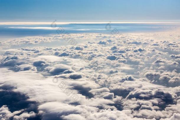 从飞机上看云海景