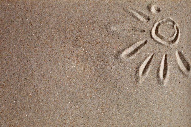 海滩沙与太阳图片