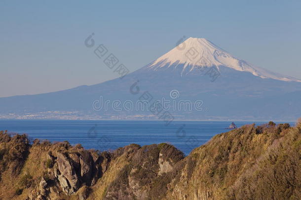 富士山与海