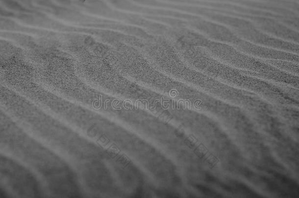 黑白背景风吹沙滩沙漠沙波型